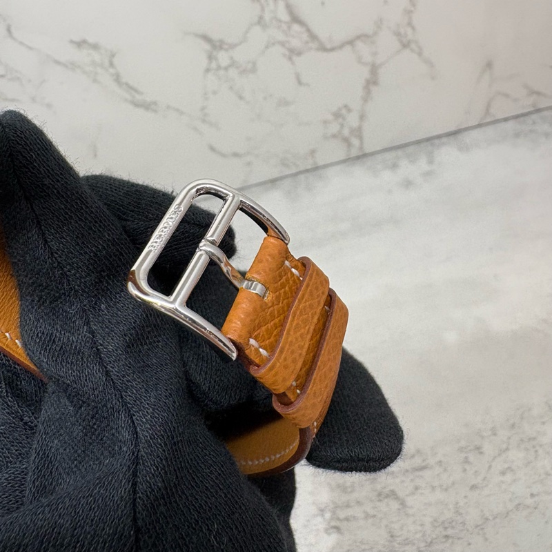 HERMES愛馬仕｜腕錶34mm手錶/石英腕錶Heure H腕錶，34 mm金棕銀-9