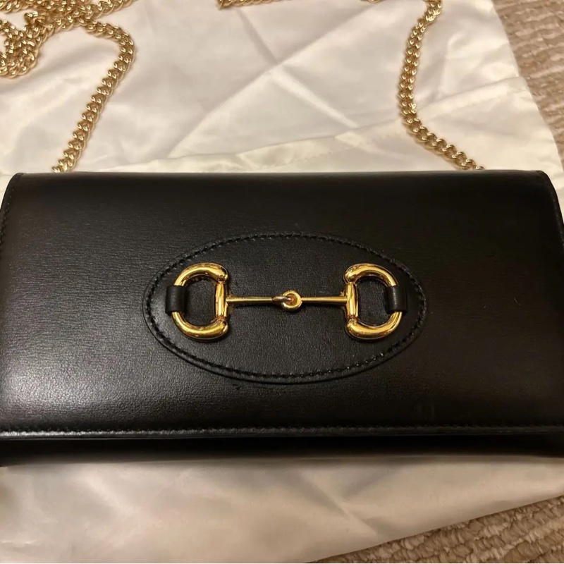 Gucci Horsebit 1955 馬銜系列鍊帶斜背-10