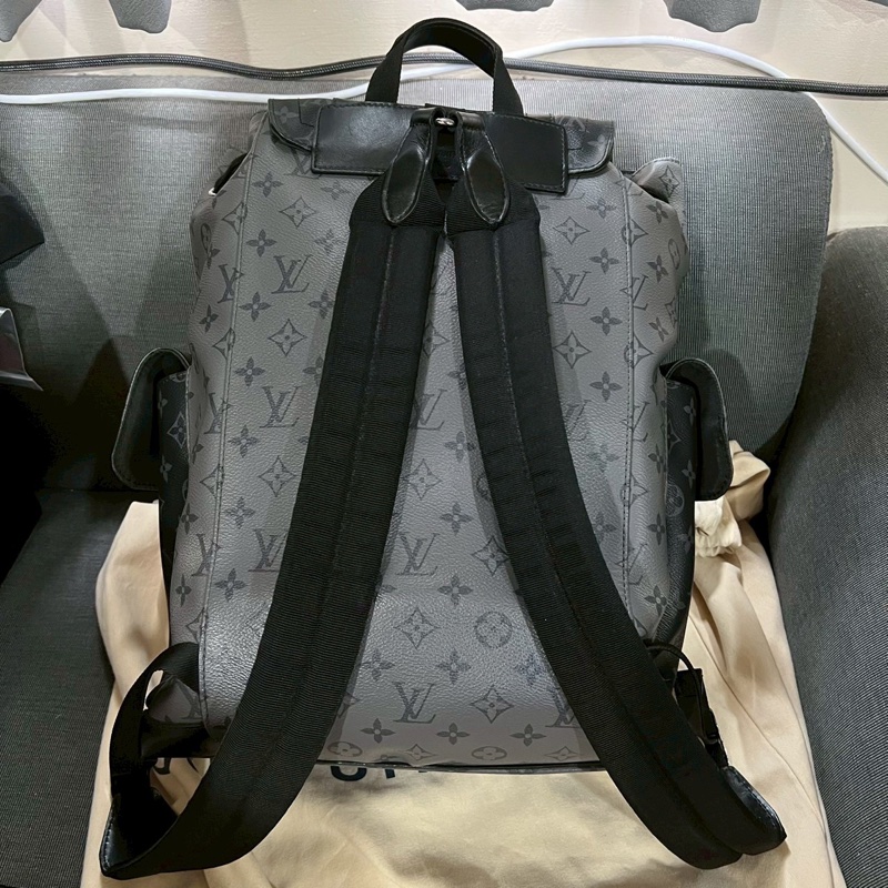 Louis Vuitton LV Christopher 黑武士 後背包 MM-1