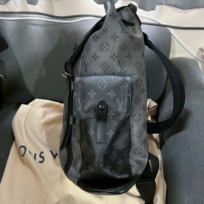 Louis Vuitton LV Christopher 黑武士 後背包 MM-3