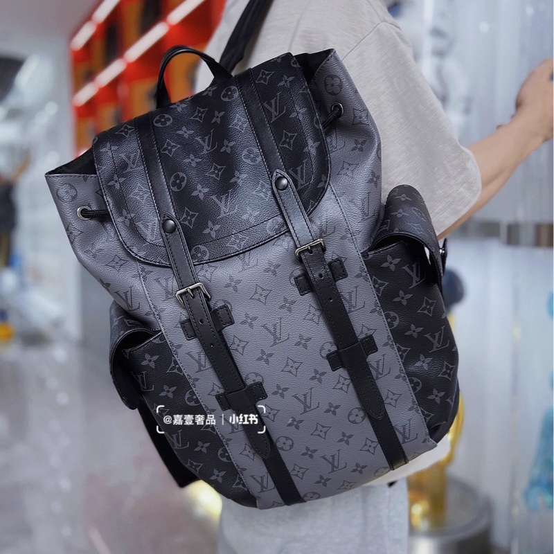 Louis Vuitton LV Christopher 黑武士 後背包 MM-41