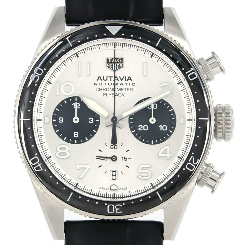 泰格豪雅 Autavia 60 週年紀念飛返計時碼錶 CBE511B.FC8279 SS 自動腕錶-0