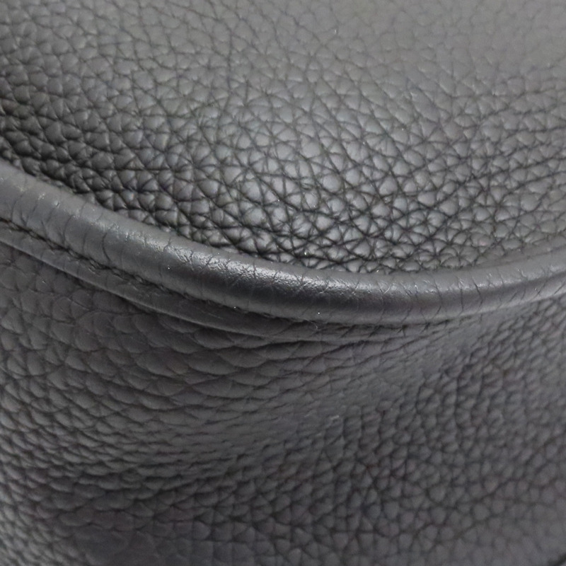 黑色 Taurillon牛皮 Evelyne III GM 肩背包 U刻 銀扣【HERMES 愛馬仕】-10