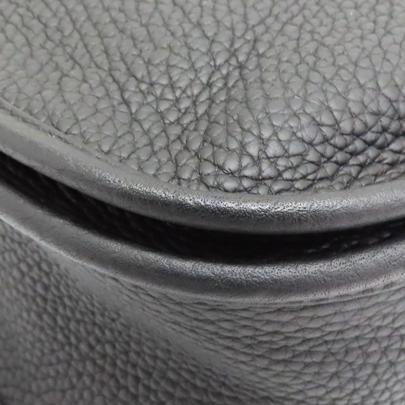 黑色 Taurillon牛皮 Evelyne III GM 肩背包 U刻 銀扣【HERMES 愛馬仕】-11