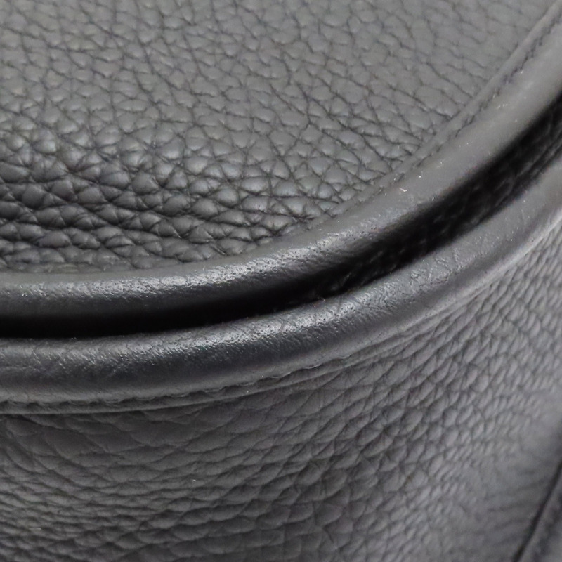 黑色 Taurillon牛皮 Evelyne III GM 肩背包 U刻 銀扣【HERMES 愛馬仕】-12