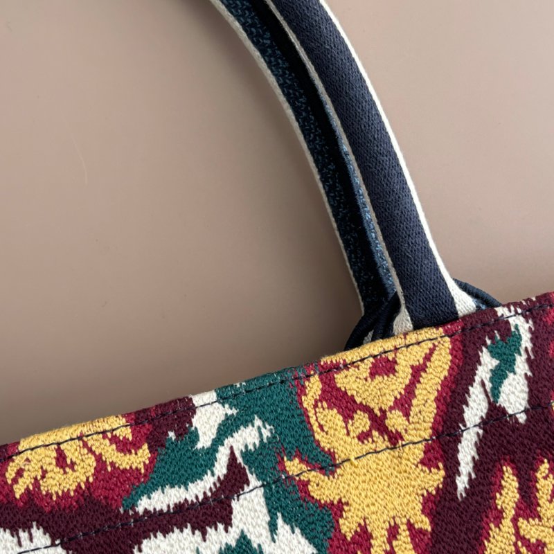 ::Christian Dior:: Book Tote 佩斯利圖騰刺繡托特包(中)手提肩背包-4