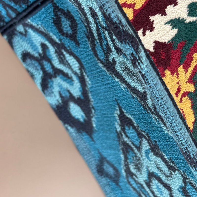 ::Christian Dior:: Book Tote 佩斯利圖騰刺繡托特包(中)手提肩背包-8