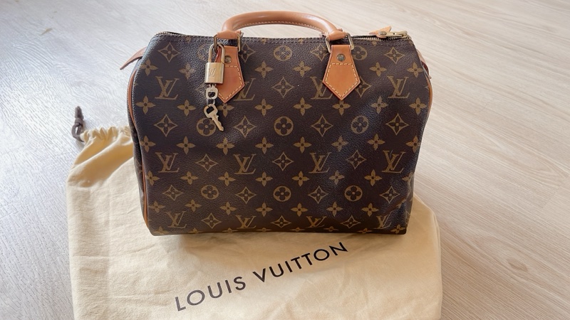 Louis Vuitton LV路易威登speedy 30 二手正品。波士頓包 手提包 枕頭包-2