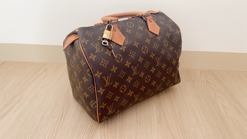 Louis Vuitton LV路易威登speedy 30 二手正品。波士頓包 手提包 枕頭包-5