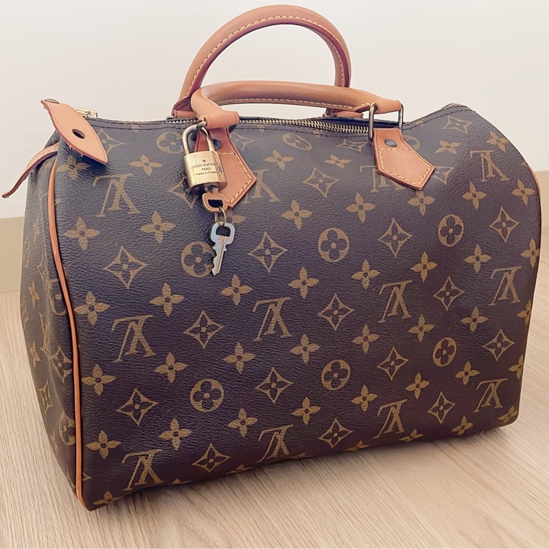 Louis Vuitton LV路易威登speedy 30 二手正品。波士頓包 手提包 枕頭包-7