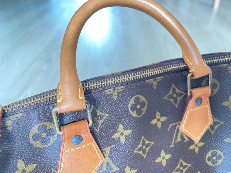 Louis Vuitton LV路易威登speedy 30 二手正品。波士頓包 手提包 枕頭包-12