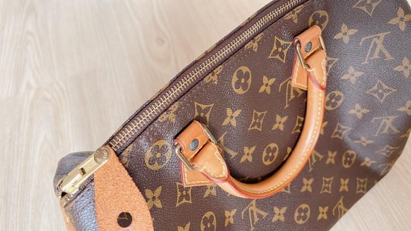 Louis Vuitton LV路易威登speedy 30 二手正品。波士頓包 手提包 枕頭包-15