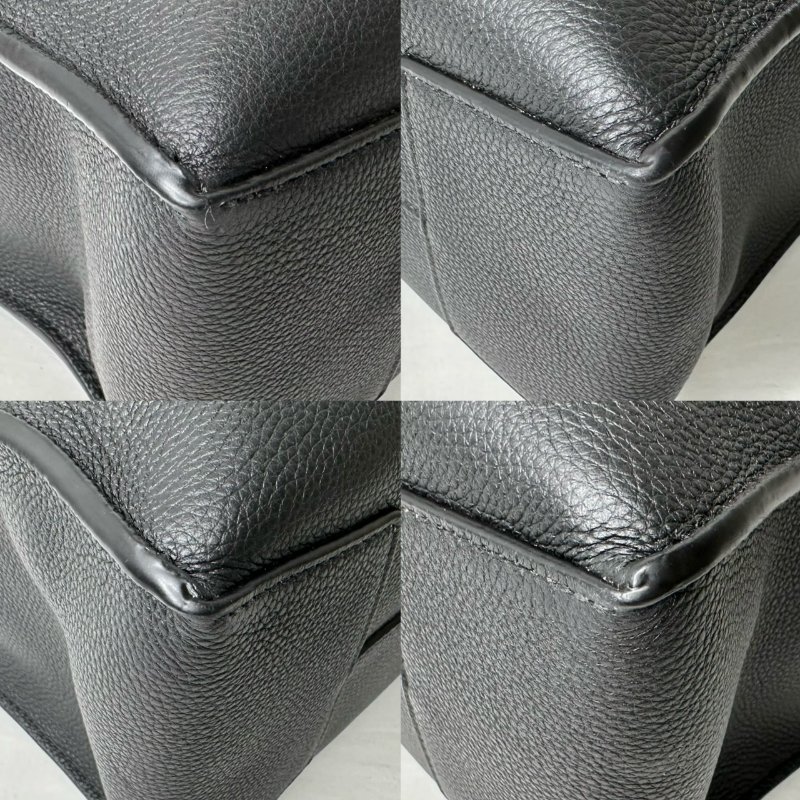 LOEWE Buckle粒面牛皮拉鍊托特包-9