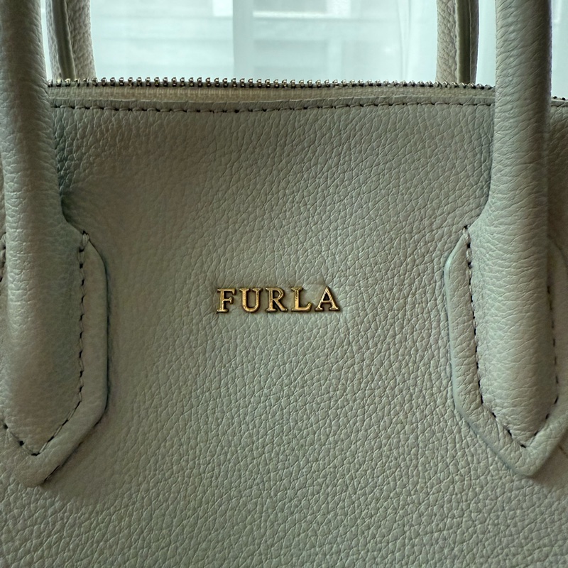 🌸 【FURLA 芙拉】經典手提包|溫柔米白色|可肩背-4