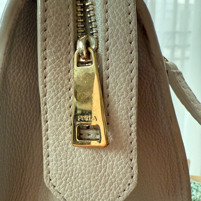 🌸 【FURLA 芙拉】經典手提包|溫柔米白色|可肩背-25
