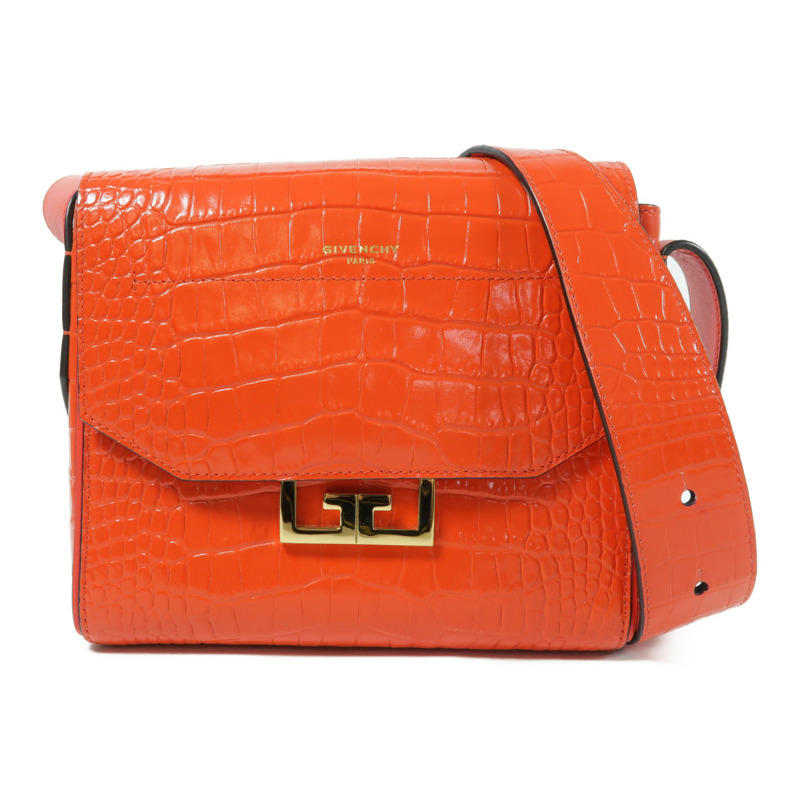 GIVENCHY 牛皮皮革Shoulder Bag金扣肩背袋-0