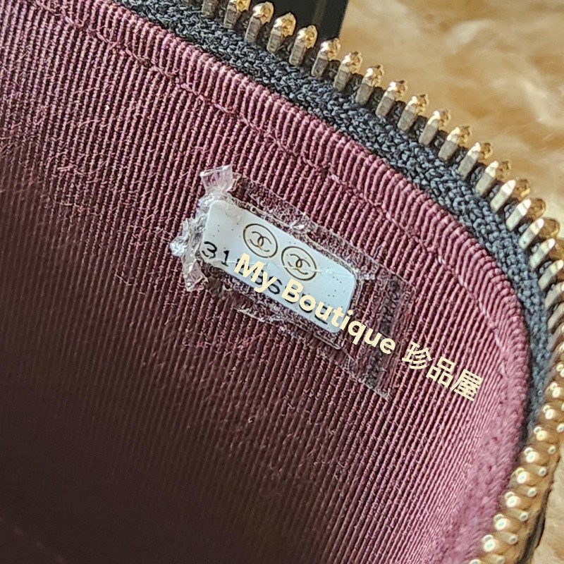 ❗️全新現貨❗️【My Boutique珍品屋】全新真品~Chanel超限量荔枝黑牛皮金鍊mini vanity小方盒子包 化妝箱包AP1340~coco方胖子參考-5