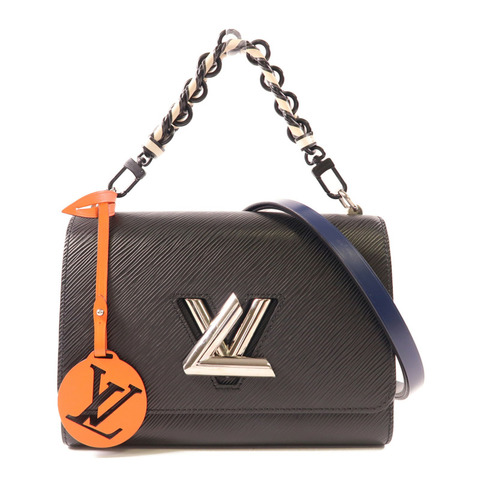 LOUIS VUITTON Epi Twist MM銀扣鏈帶手挽肩背兩用袋