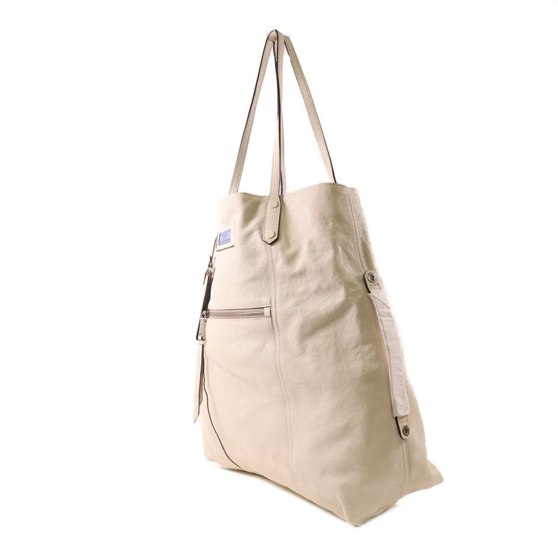 PRADA 牛皮皮革Glace Tote Bag銀扣手挽肩背兩用袋-2