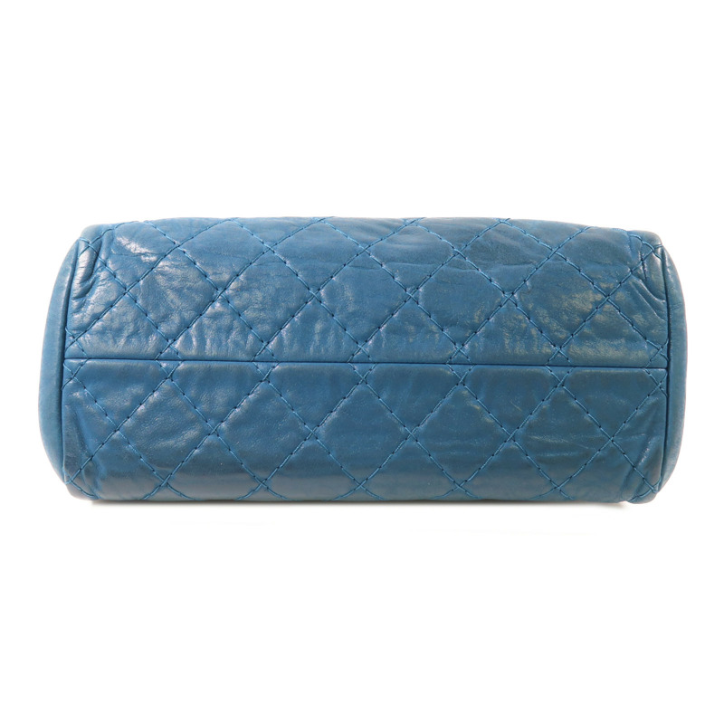 CHANEL 牛皮皮革Hand Bag銀扣鏈帶肩背袋-3