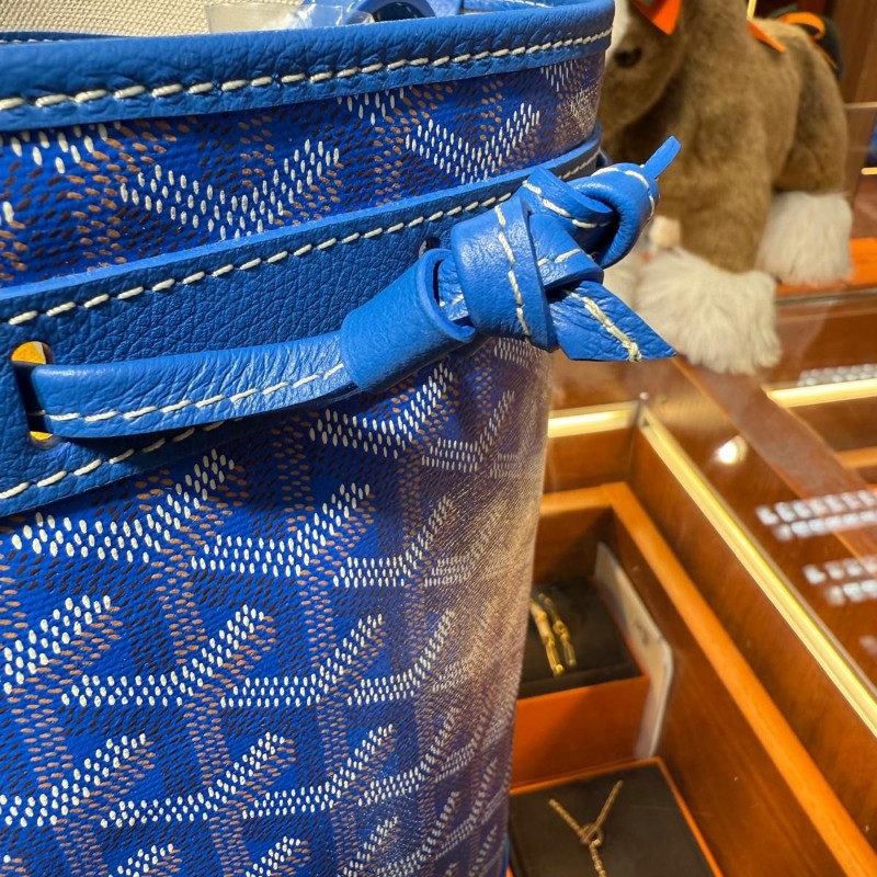 ✨持有香港正品正貨標籤(只做全新)✨ Goyard PETIT FLOT BUCKET BAG 天藍色水桶包-2