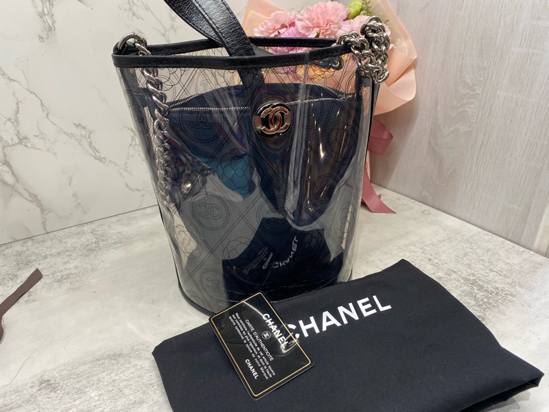 CHANEL |Pre-Owned PVC Camellia 水桶包-0