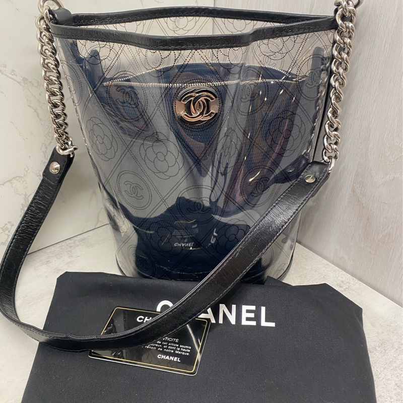 CHANEL |Pre-Owned PVC Camellia 水桶包-1