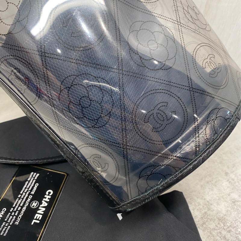 CHANEL |Pre-Owned PVC Camellia 水桶包-17