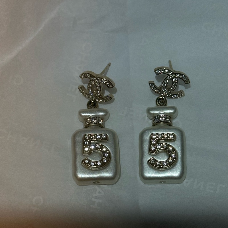 Chanel 22s 香水瓶5號耳環-1