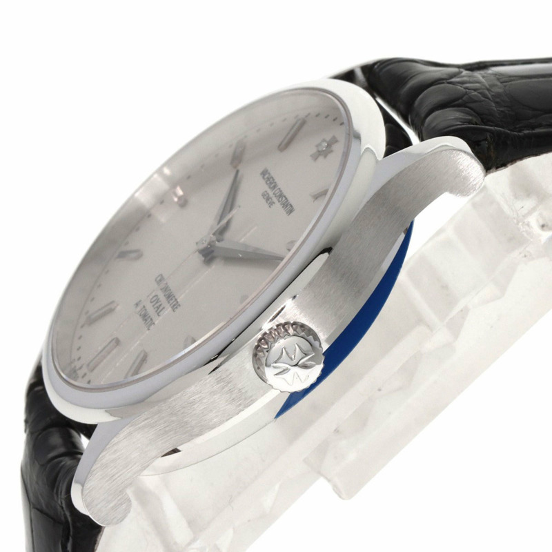 江詩丹頓 47021 000G 8653 Chronometer Royale 鑽石腕錶 18K 白金 皮革 男士 VACHERON CONSTANTIN-4