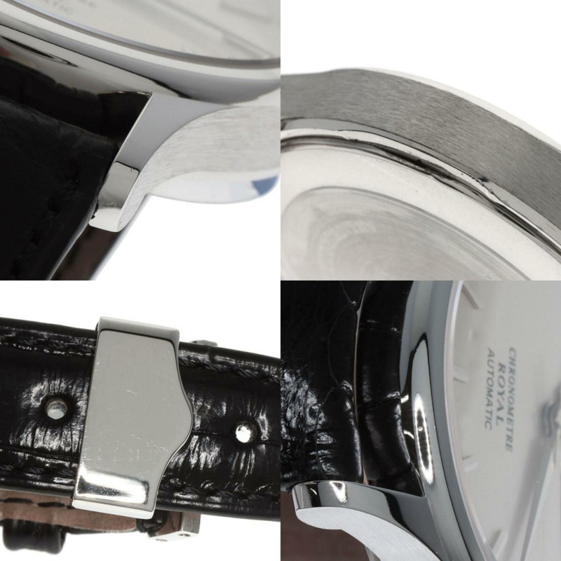 江詩丹頓 47021 000G 8653 Chronometer Royale 鑽石腕錶 18K 白金 皮革 男士 VACHERON CONSTANTIN-8