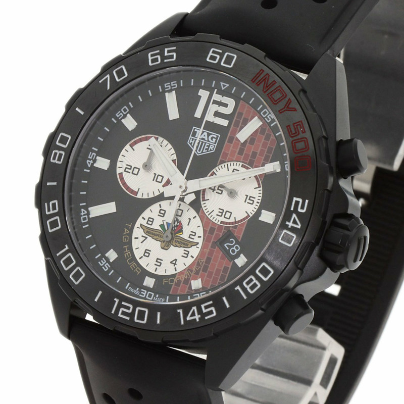 泰格豪雅 CAZ101AD 一級方程式印地 500 腕錶 不鏽鋼 橡膠 男 HEUER-2