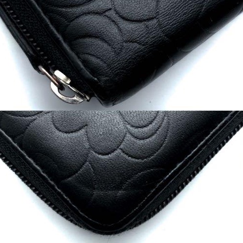 Chanel 山茶花壓紋長夾|經典稀有款 ✦fufu style精品✦ 二手香香包|Vintage入門首選|錢包.皮夾-10