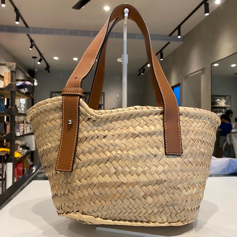 LOEWE Basket Bag小號草編包/小編織籃-1