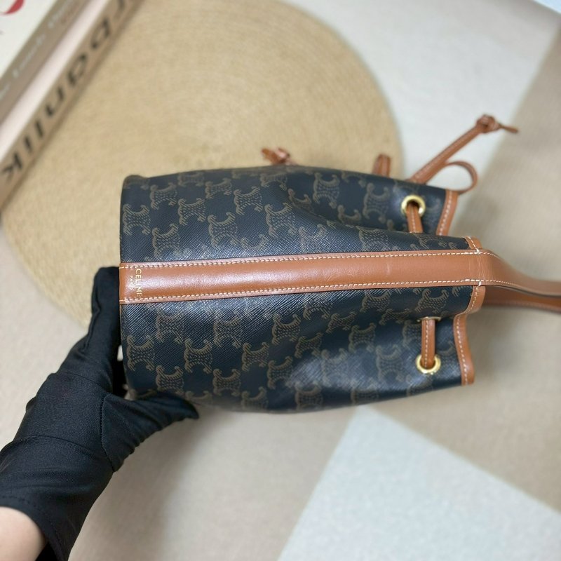 🏷️Celine.Triomphe 抽繩水桶包-4