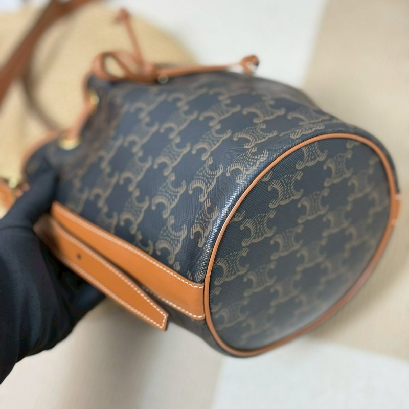 🏷️Celine.Triomphe 抽繩水桶包-5