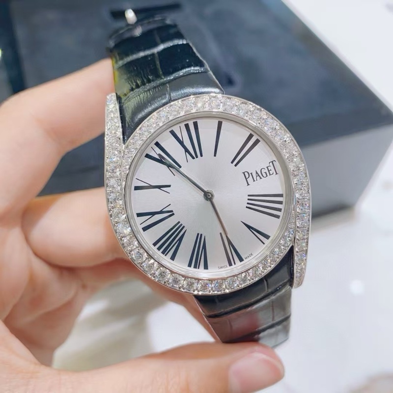 伯爵Limelight Gala系列G0A39166白金原鑽38mm石英女表-1