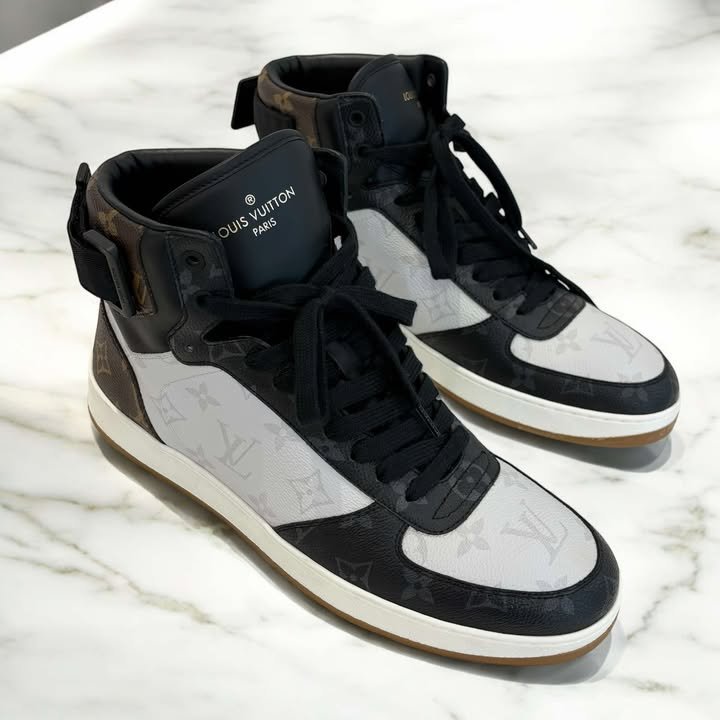 LV三拼老花LOGO版鞋-0