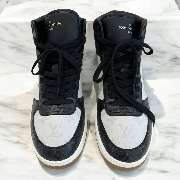 LV三拼老花LOGO版鞋-1