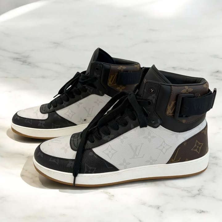 LV三拼老花LOGO版鞋-2