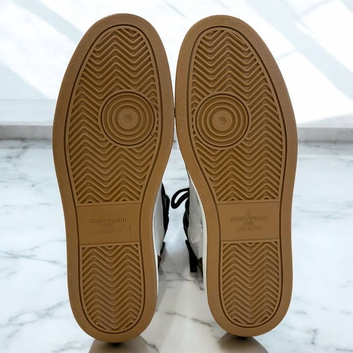 LV三拼老花LOGO版鞋-4