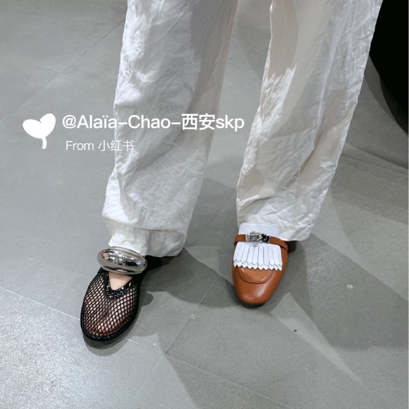 💖Hermes 流蘇 穆勒鞋💖 38號 棕色 ✨不議價✨-12