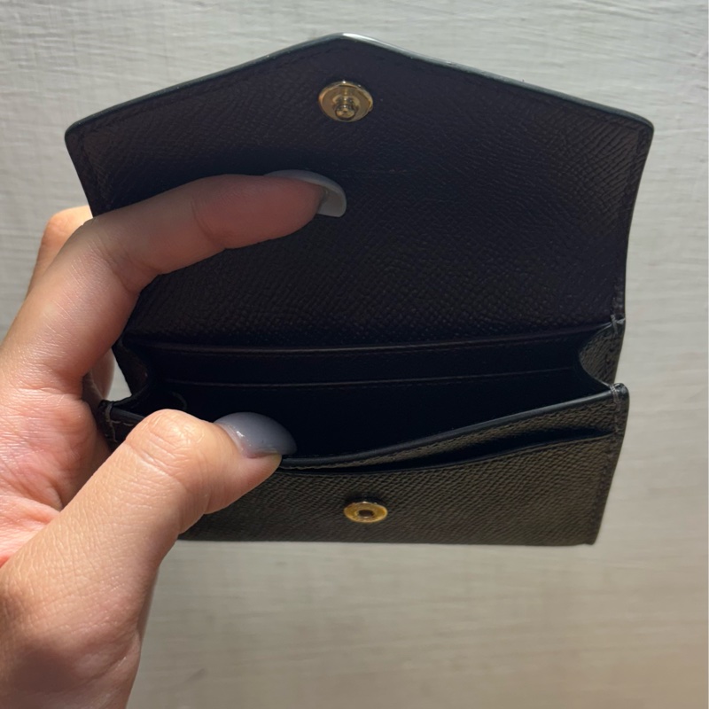 coach黑色零錢包-1