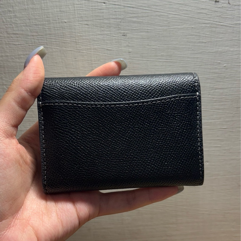coach黑色零錢包-6