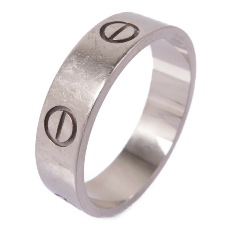 CARTIER 18K白金Love Ring戒指Cartier#62/US#9.75-0