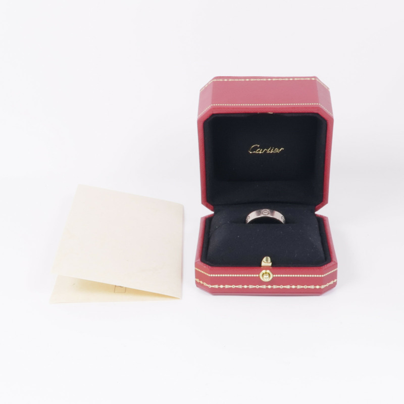 CARTIER 18K白金Love Ring戒指Cartier#62/US#9.75-7