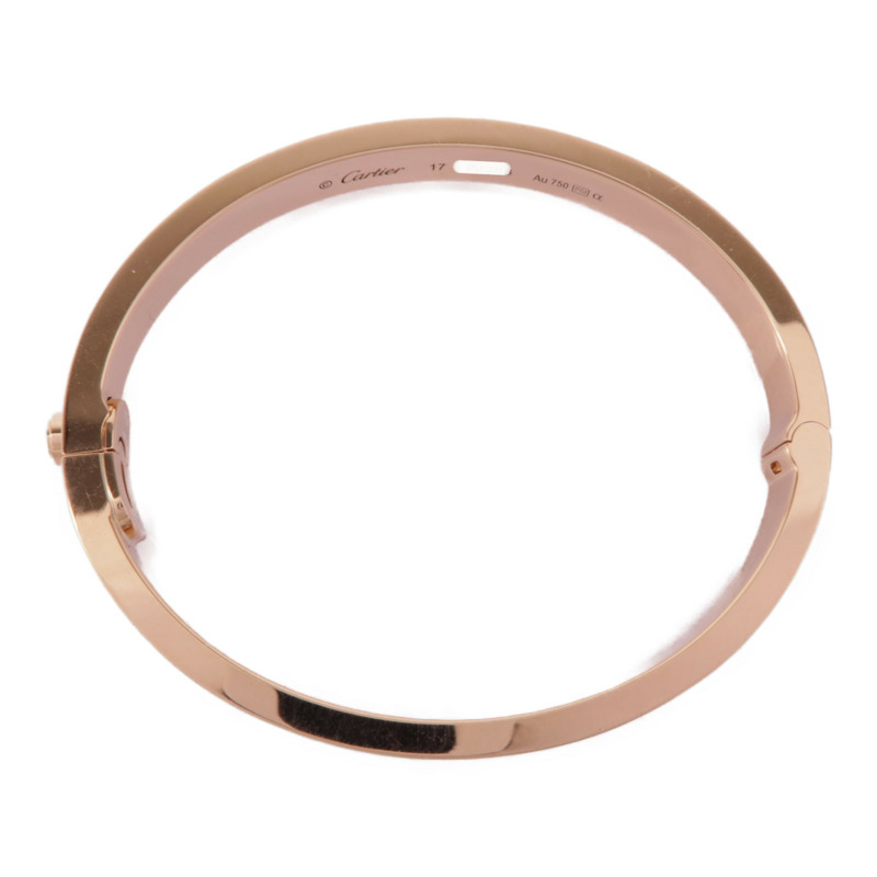 CARTIER 【激減優惠】18K玫瑰金Love Bracelet Full Diamond鑽石手鐲Cartier#17-3