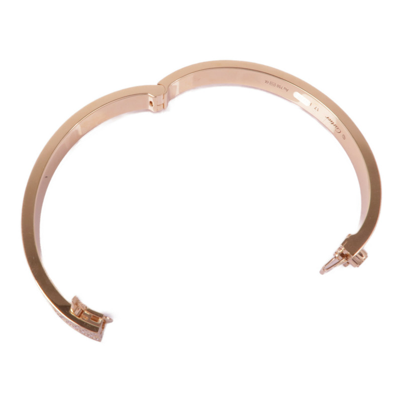 CARTIER 【激減優惠】18K玫瑰金Love Bracelet Full Diamond鑽石手鐲Cartier#17-4