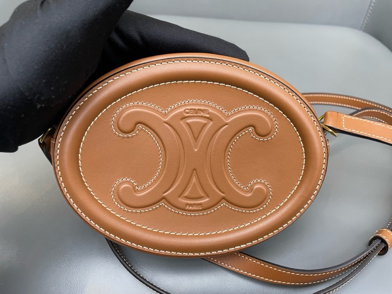 Celine 月餅包 小 焦糖色-9