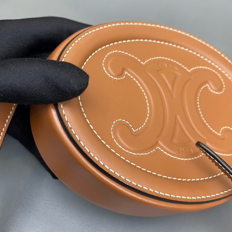 Celine 月餅包 小 焦糖色-16